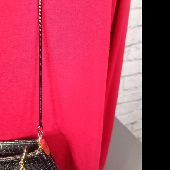 Vintage Black Beaded Evening Shoulder Bag Soft Mesh Classic Cocktail Purse - Picture 12 of 12